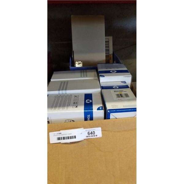 2 BOXES OF ASSORTED TONER