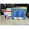 Image 1 : BROOKSTONE HEATED THROW BLANKET AND 2 PACK ULTRA SONIC HUMIDIFER