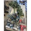 Image 1 : BOX OF CHRISTMAS LIGHTS AND DECOR