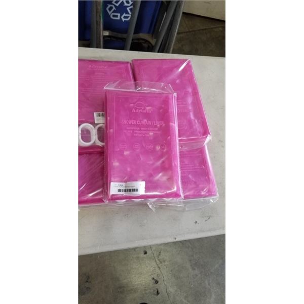 5 NEW PACKS ADWAITA SHOWER CURTAIN/LINER