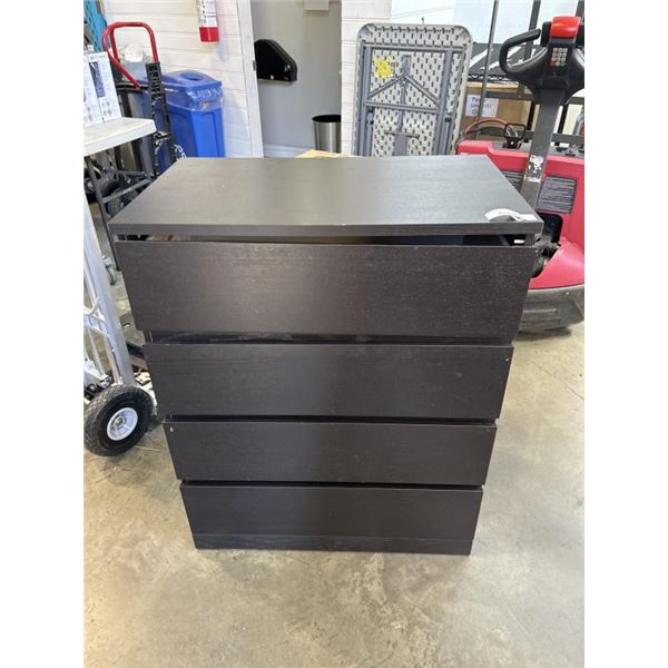 IKEA MALM BLACK 4 DRAWER DRESSER