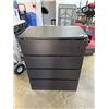 Image 1 : IKEA MALM BLACK 4 DRAWER DRESSER