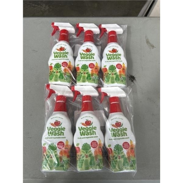 6 NEW BOTTLES VEGGIE WASH