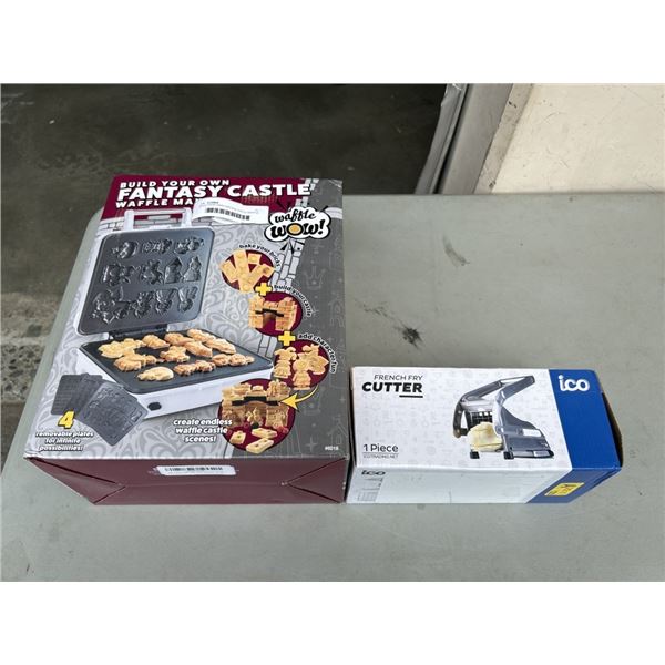 BUILD YOUR OWN FANTASY CATLE WAFFLE MAKER AND ICO FRENCH FRY CUTTER