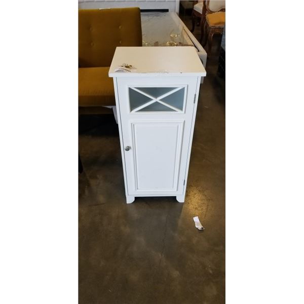 WHITE SINGLE DOOR CABINET