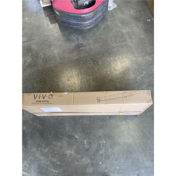 VIVO BLACK CLAMP ON 36X12 DESK EXTENSION