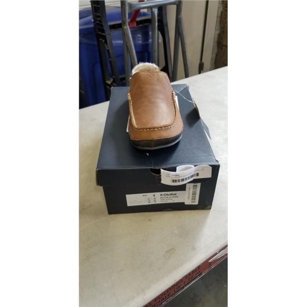 NEW OLUKAI MOLOA SLIPPER TOFFEE / DK WOOD  SIZE US MENS 9