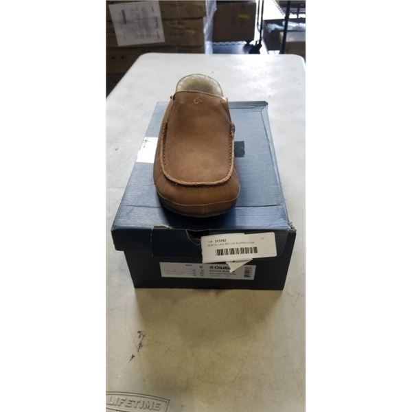 NEW OLUKAI MOLOA SLIPPER KONA COFFEE / KONA COFFEE  SIZE US MENS 11