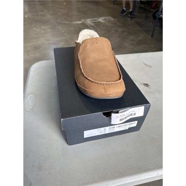 NEW OLUKAI MOLOA SLIPPER KONA COFFEE / KONA COFFEE  SIZE US MENS 12