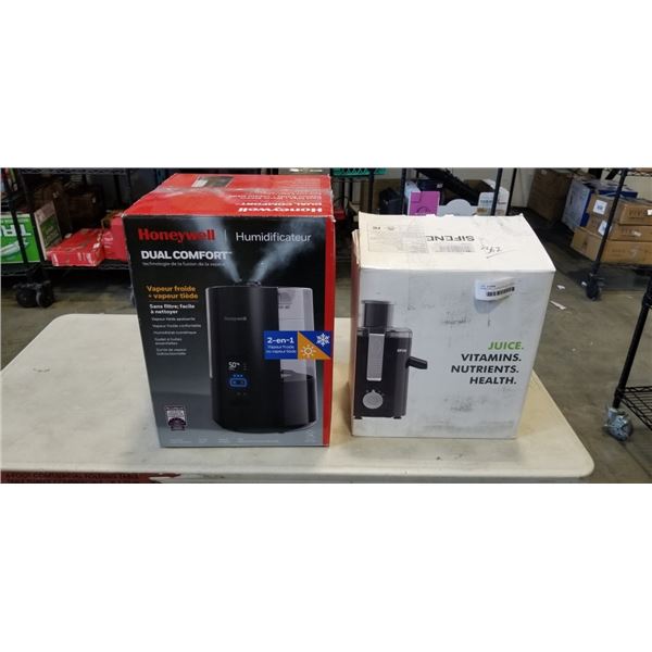 HONEYWELL HUMIDIFIER AND JUICER