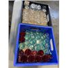 Image 1 : 2 CRATES COMMERCIAL GLASSWARE, WATER CUPS