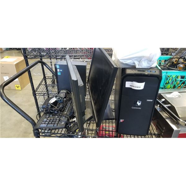 GATEWAY PC WITH WINDOWS 10 UPDATE, NO PASSWORD. COMES WITH MONITOR, KEYBOARD, MOUSE