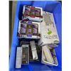 Image 1 : TOTE WITH BODY MIST AND COSMETIC ITEMS, SHOWER CADDY ETC