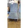Image 2 : PAIR OF BLUE MICROFIBRE CHAIRS