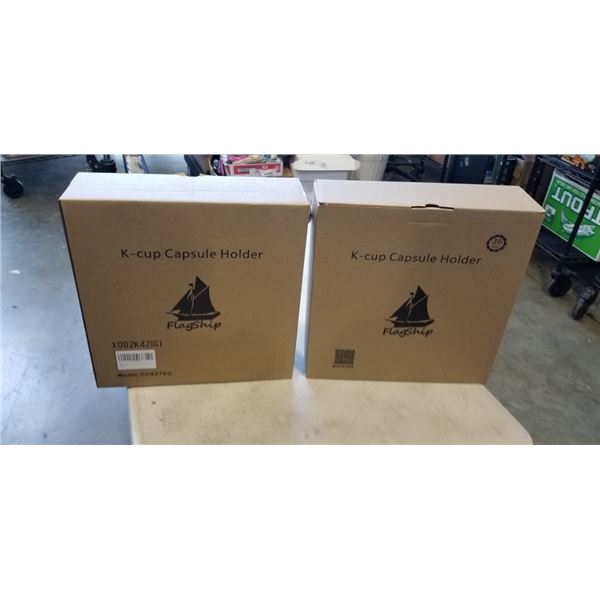 2 NEW K CUP POD HOLDERS + STAND