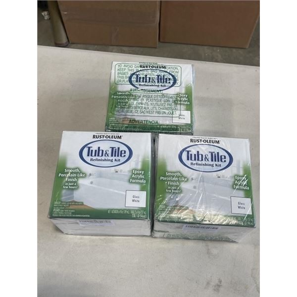 3 NEW RUST-OLEUM TUB & TILE REFINISHING KIT