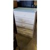 Image 1 : WHITE 5 DRAWER HIGHBOY DRESSER