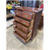 Image 3 : 5 DRAWER SOLID PINE HIGHBOY DRESSER