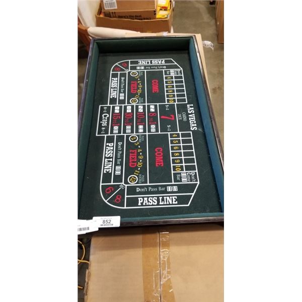 TABLETOP CRAPS BOARD