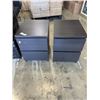 Image 1 : 2 IKEA MALM 2 DRAWER NIGHT STANDS