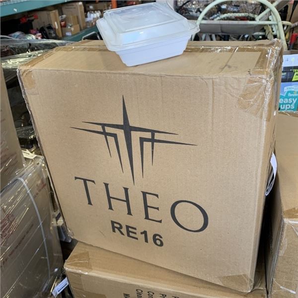 CASE OF NEW THEO RE16 CONTAINERS WITH LIDS 150 SETS
