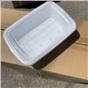 Image 3 : CASE OF NEW THEO RE38 CONTAINERS WITH LIDS 150 SETS