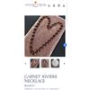 Image 6 : GEORGIAN 9K GOLD WITH REAL GARNET RIVIERA NECKLACE, 22 GRAMS, EXCELLENT QUALITY GARNETS, ESTIMATED V
