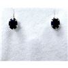 Image 1 : STERLING SILVER NATURAL BLUE SAPPHIRE EARRINGS, RETAIL $350.00. SAPPHIRE IS THE BIRTHSTONE FOR SEPTE