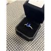 Image 2 : NEW PLATINUM PLATED 1.5CT CUSHION CUT CLUE SIMULATED DIAMOND (CZ) CHANEL RING, SIZE 7