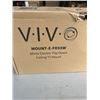 Image 3 : VIVO WHITE ELECTRIC FLIP DOWN CEILING TV MOUNT