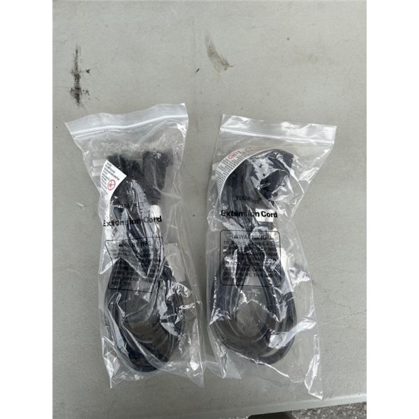 2 NEW FIRMERST 10FT EXTENSION CORDS