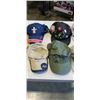 Image 2 : BOX OF 6 BASEBALL HATS. 4 NEW
