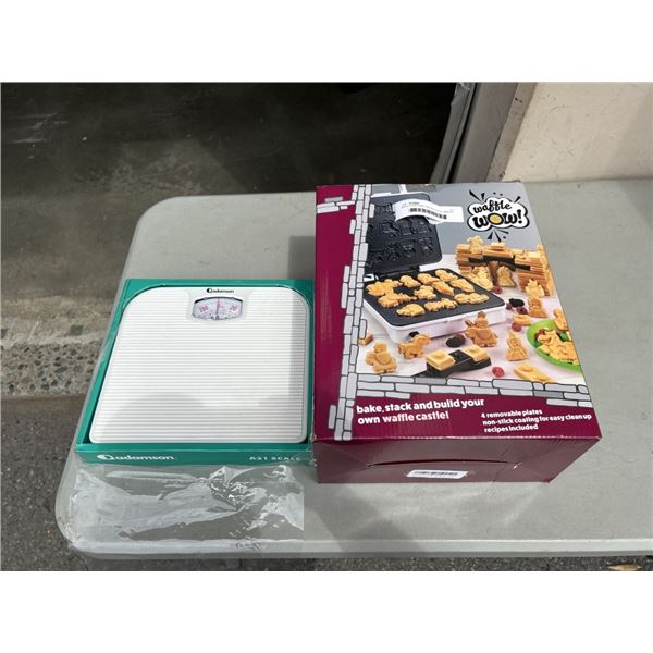 BUILD YOUR OWN FANTASY CATLE WAFFLE MAKER AND ADAMSON FLOOR SCALE