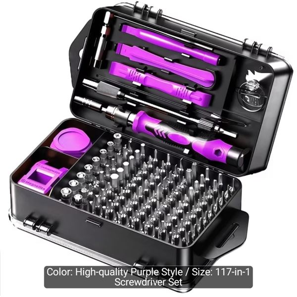 NEW 117 IN 1 PRECISION SCREWDRIVER SET