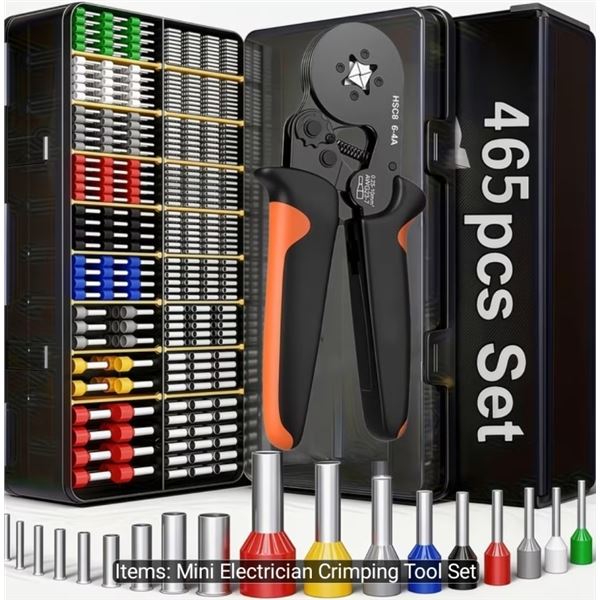 NEW 465PC ELECTRICAL CONNECTOR SET