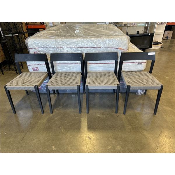 SET OF 4 MODERN DINING CHAIRS