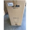 Image 2 : NEW RUBBERMAID SLIM JIM 68L STEP ON GARBAGE CONTAINER. BEIGE