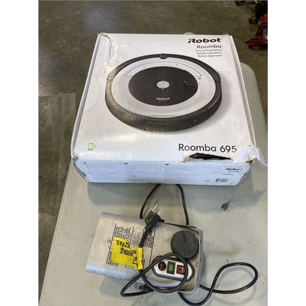 IROBOT AND FOG MACHINE. UNTESTED