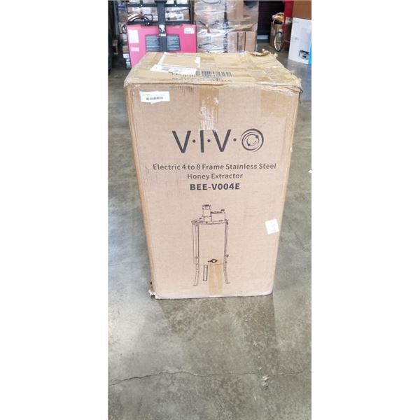 VIVO ELECTRIC 4 TO 8 FRAME STAINLESS STEEL HONEY EXTRACTOR