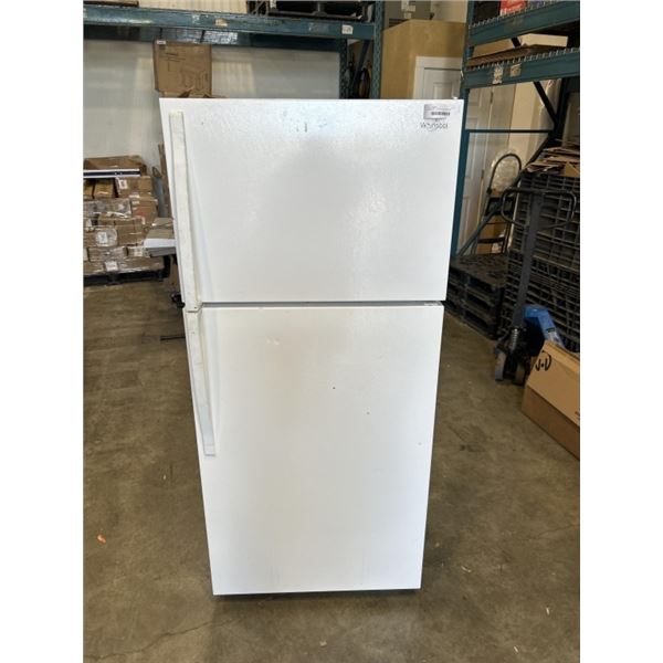 WHIRLPOOL 28 INCH FRIDGE FREEZER, VERY CLEAN INSIDE LIKE NEW, WORKING