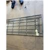 Image 3 : ANTIQUE LEADED GLASS PANEL. 67 X 20 INCH