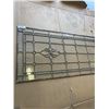 Image 2 : ANTIQUE LEADED GLASS PANEL. 67 X 26 INCH