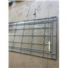 Image 3 : ANTIQUE LEADED GLASS PANEL. 67 X 26 INCH