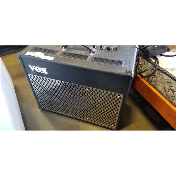VOX AD50VT AMIPLIFIER MODEL # 040217 AND VOX FOOT PEDAL. WORKING