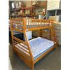Image 2 : SINGLE OVER DOUBLE BUNKBED WITH LADDER AND SEALY MATTRESSES, COMPLETE IN GOOD CONDITION