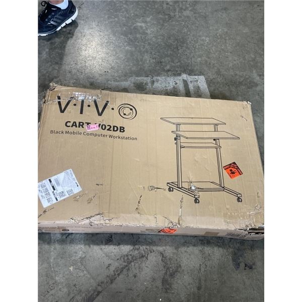 VIVO BLACK MOBILE COMPUTER WORKSTATION