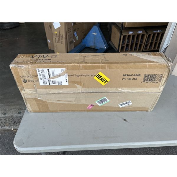 VIVO BLACK ELECTRIC DUAL MOTOR DESK FRAME