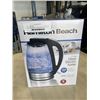 Image 1 : HAMILTON BEACH 1.7L GLASS ELECTRIC KETTLE - TESTED WORKING
