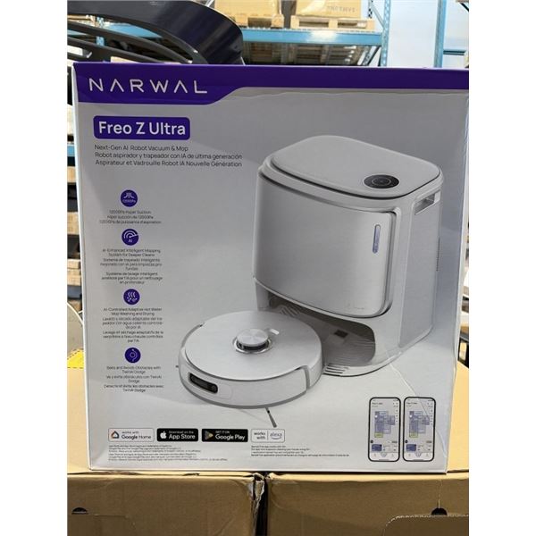 NEW SEALED NARWAL FREO Z ULTRA ROBOT VACUUM AND MOP - RETAIL $1499