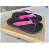 Image 2 : NEW OLUKAI OHANA ORCHID FLOWER / BLACK   WOMENS SIZE 9